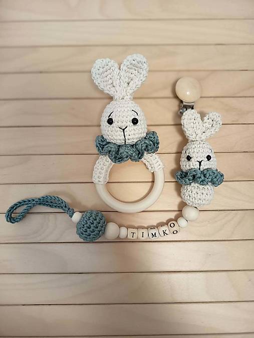 Háčkovaný set Zajko/ baby box