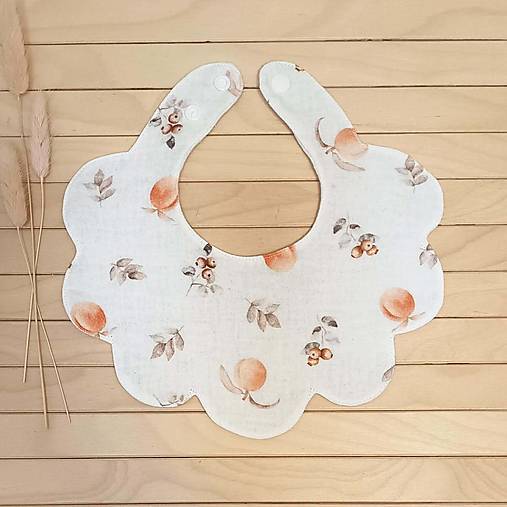 Detské doplnky - Mušelínový podbradník / slintáčik "Kvetinka" - 18288890_