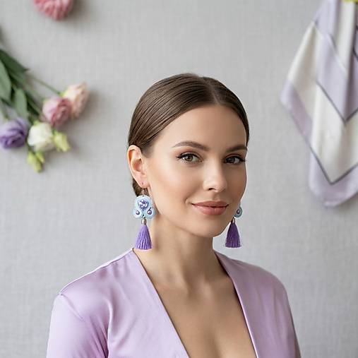 Náušnice - Soutache náušnice - 18288881_