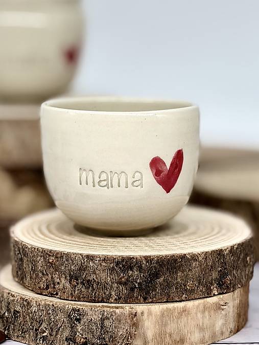Srdce - pohárk epsresso mama (100ml, bez uška)
