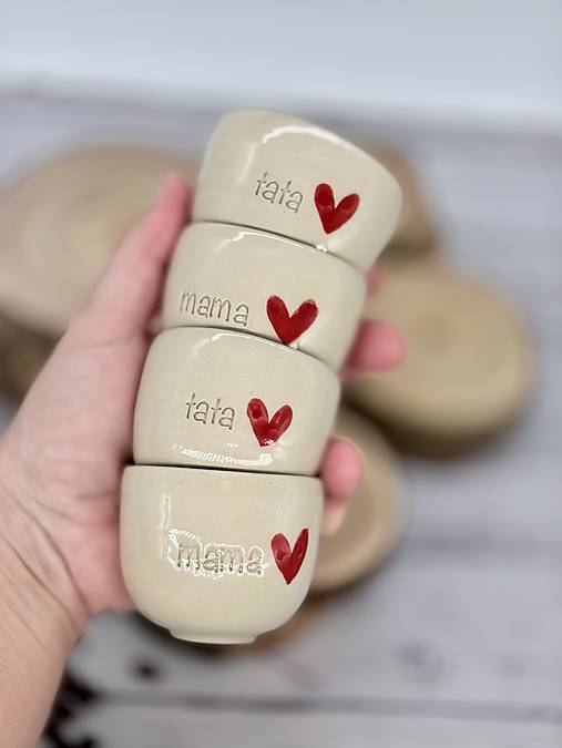 Srdce - pohárk epsresso tata (100ml, bez uška)