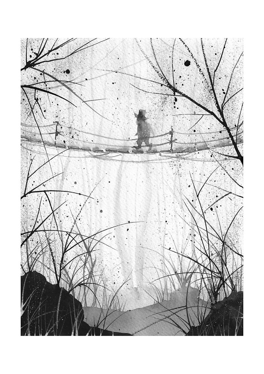 "Poštár lesných bytostí" (print A4)