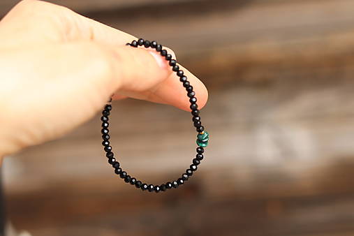 Náramok spinel a malachit