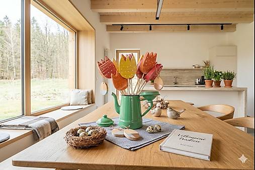 Dekorácie - Tulipán -drevená dekorácia - 18289698_