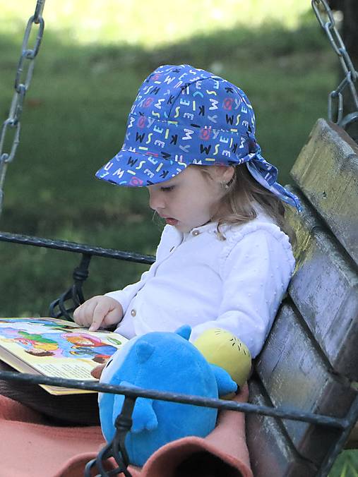 Letný detský šilt písmená