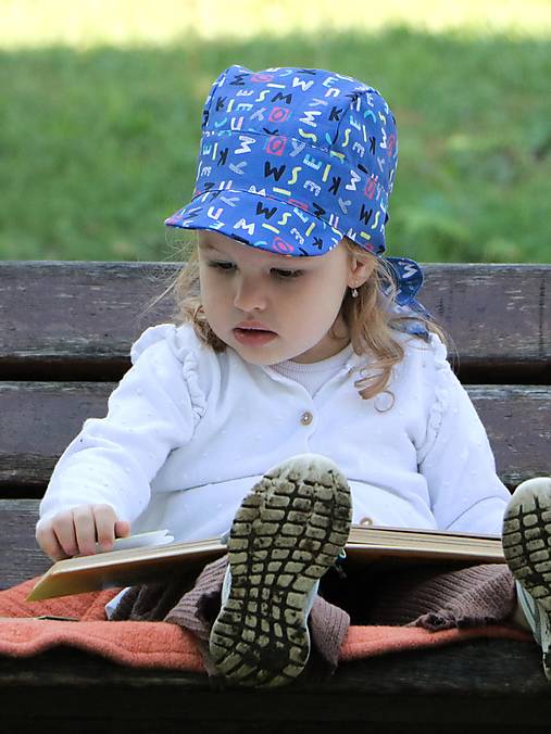 Letný detský šilt písmená