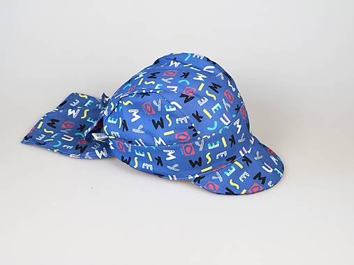 Letný detský šilt písmená