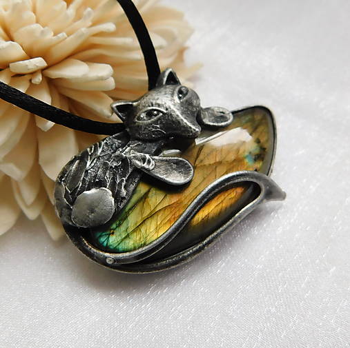 Náhrdelníky - Líška - 18292322_