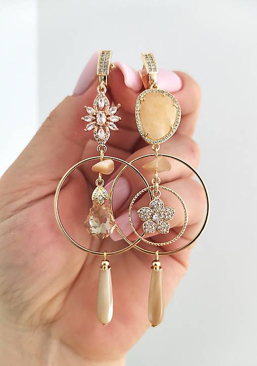 Náušnice - Náušnice KVET - 18291512_