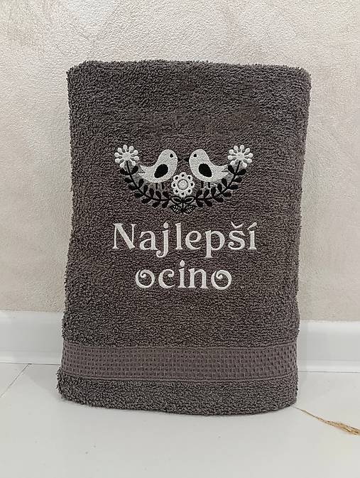 Úžitkový textil - Darček pre ocina osuška - 18292606_