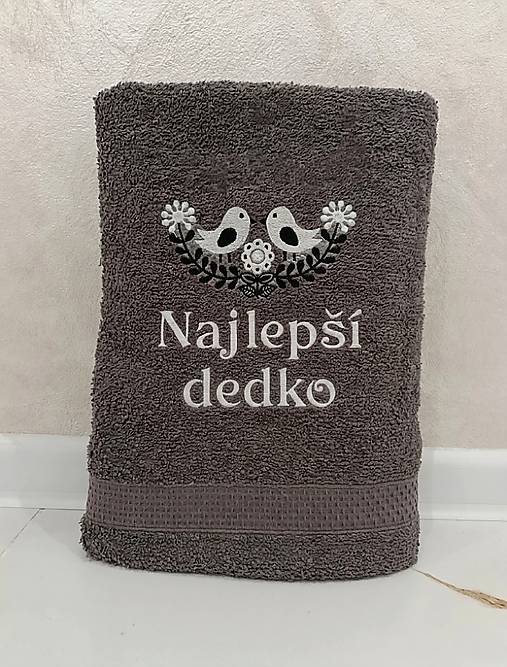 Úžitkový textil - Darček pre dedka osuška - 18292619_