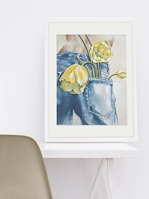Obrazy - Pocketful of spring - originál - 18292074_