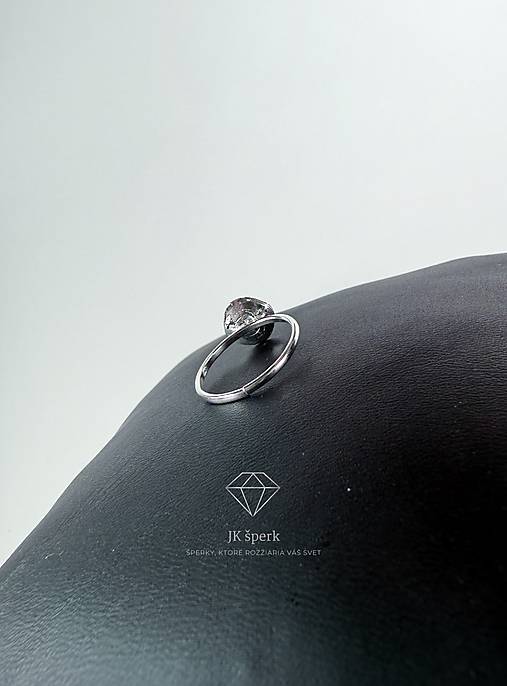 Strieborný 925/1000 prsteň ISKRA
