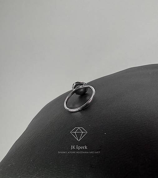 Strieborný 925/1000 prsteň ROSA