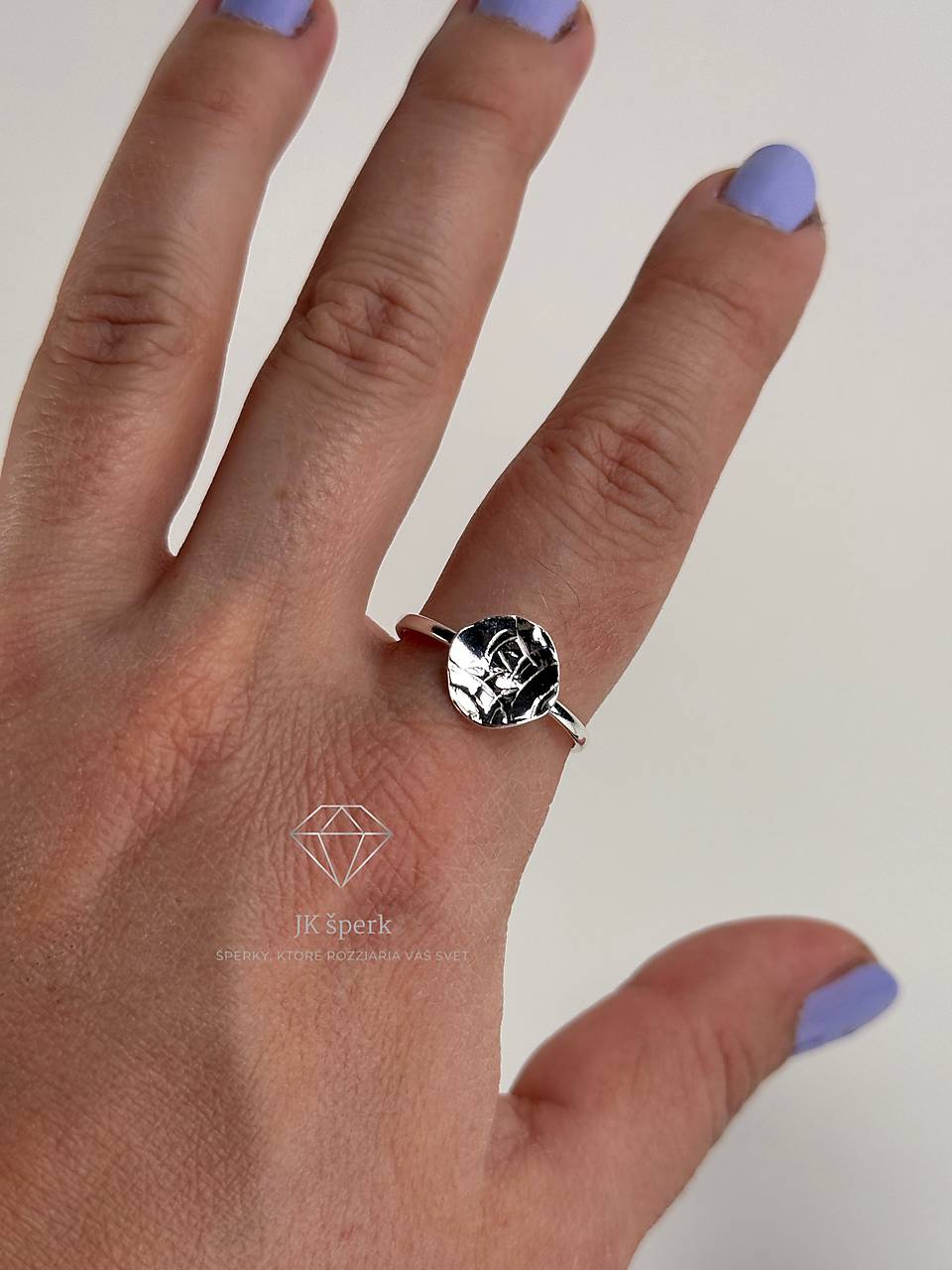 Strieborný 925/1000 prsteň ISKRA