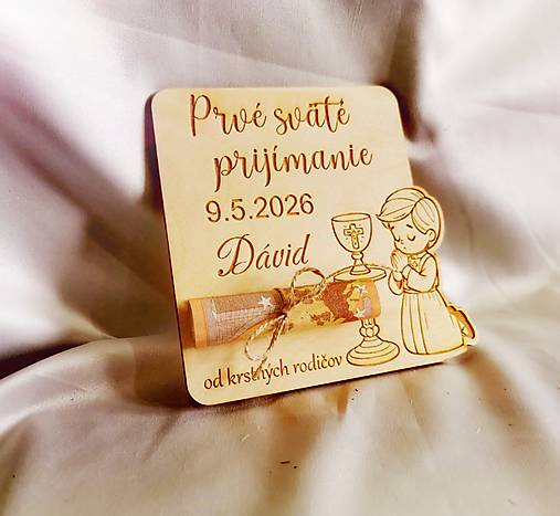 Tabuľky - Tabuľka na peniaze na prvé sväté prijímanie - 18293231_