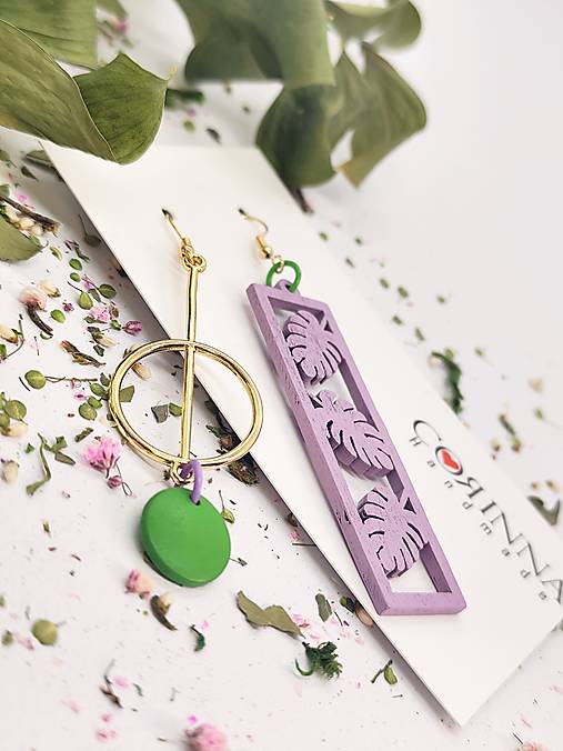 Asymetrické náušnice "EMA"