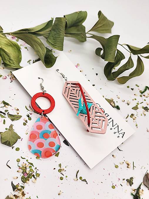 Asymetrické náušnice "GIZI"