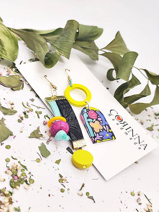 Asymetrické náušnice "LINETT"