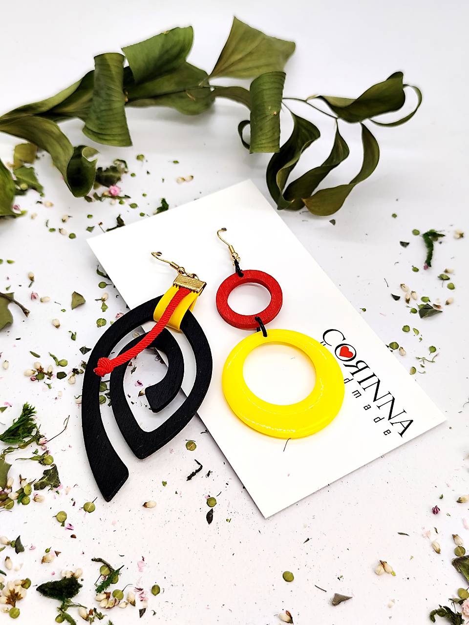 Asymetrické náušnice "NINA"