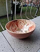 Nádoby - Miska v ružovom kvete - 18294878_
