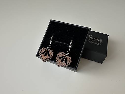 Náušnice ZUZIČKA a tulipány ručne morené visiace MINI