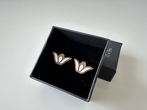 Zapichovačky tulipániky živicované (Biela)