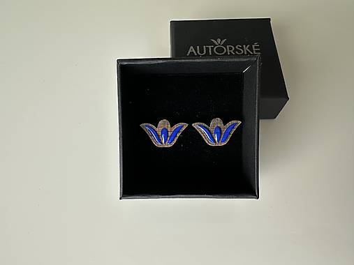 Zapichovačky tulipániky živicované (Modrá)