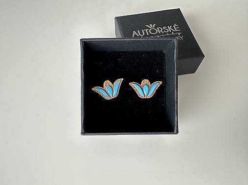 Zapichovačky tulipániky živicované (Tyrkysová)