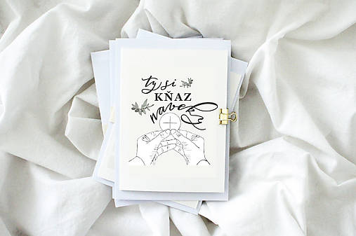 pohľadnica pre kňaza // menšia