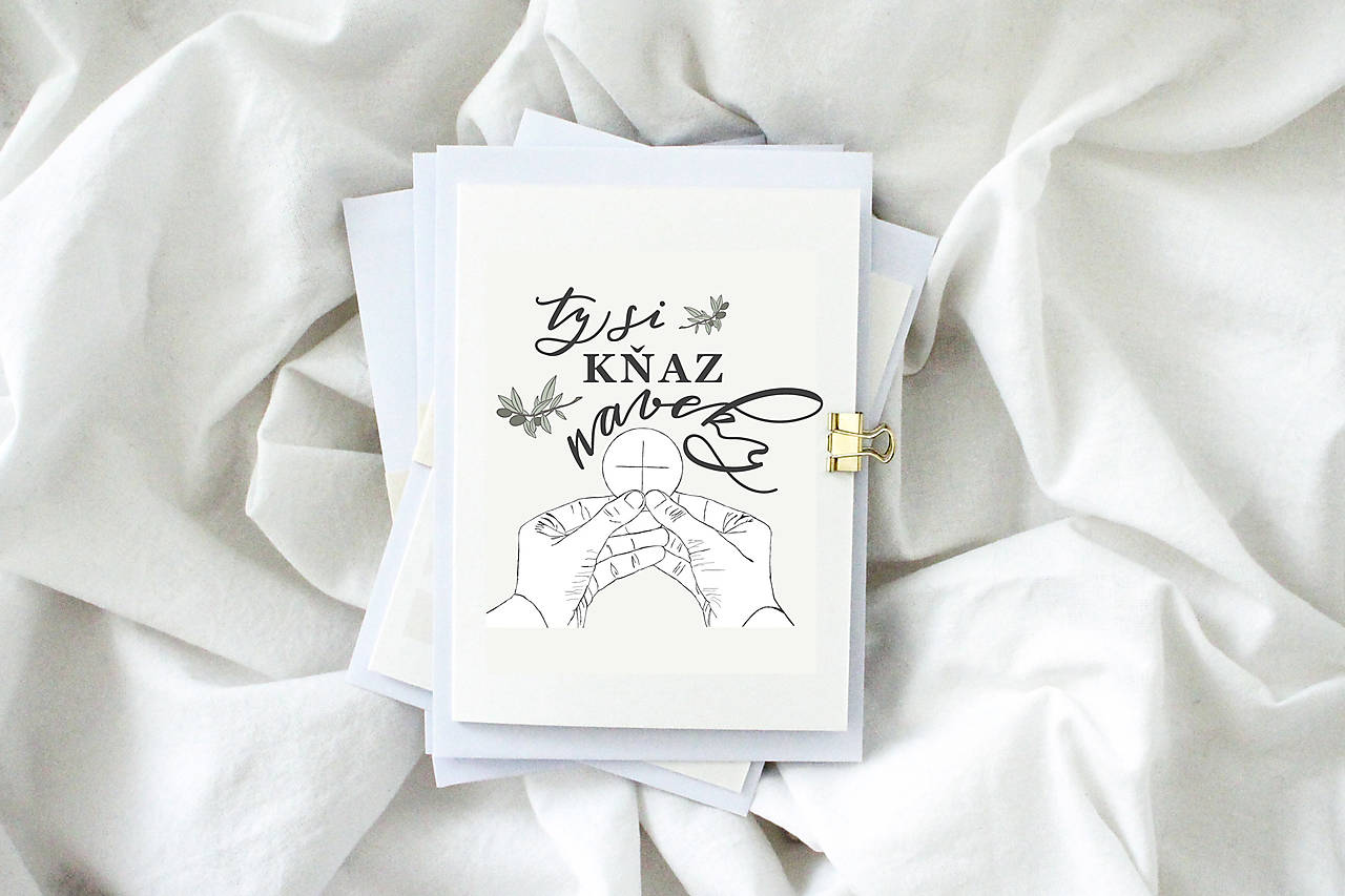 pohľadnica pre kňaza // väčšia