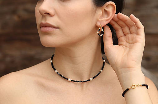 3-dielny set Spinel, perly