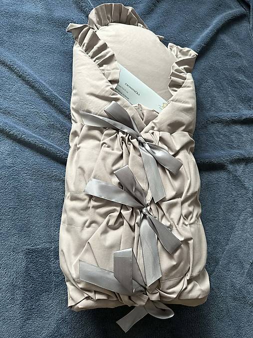 Detský textil - Luxusná zavinovačka s kokosovou výstužou - sivá - 18296796_