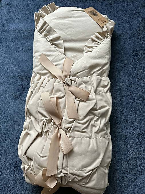 Detský textil - Luxusná zavinovačka s kokosovou výstužou - béžová - 18296805_