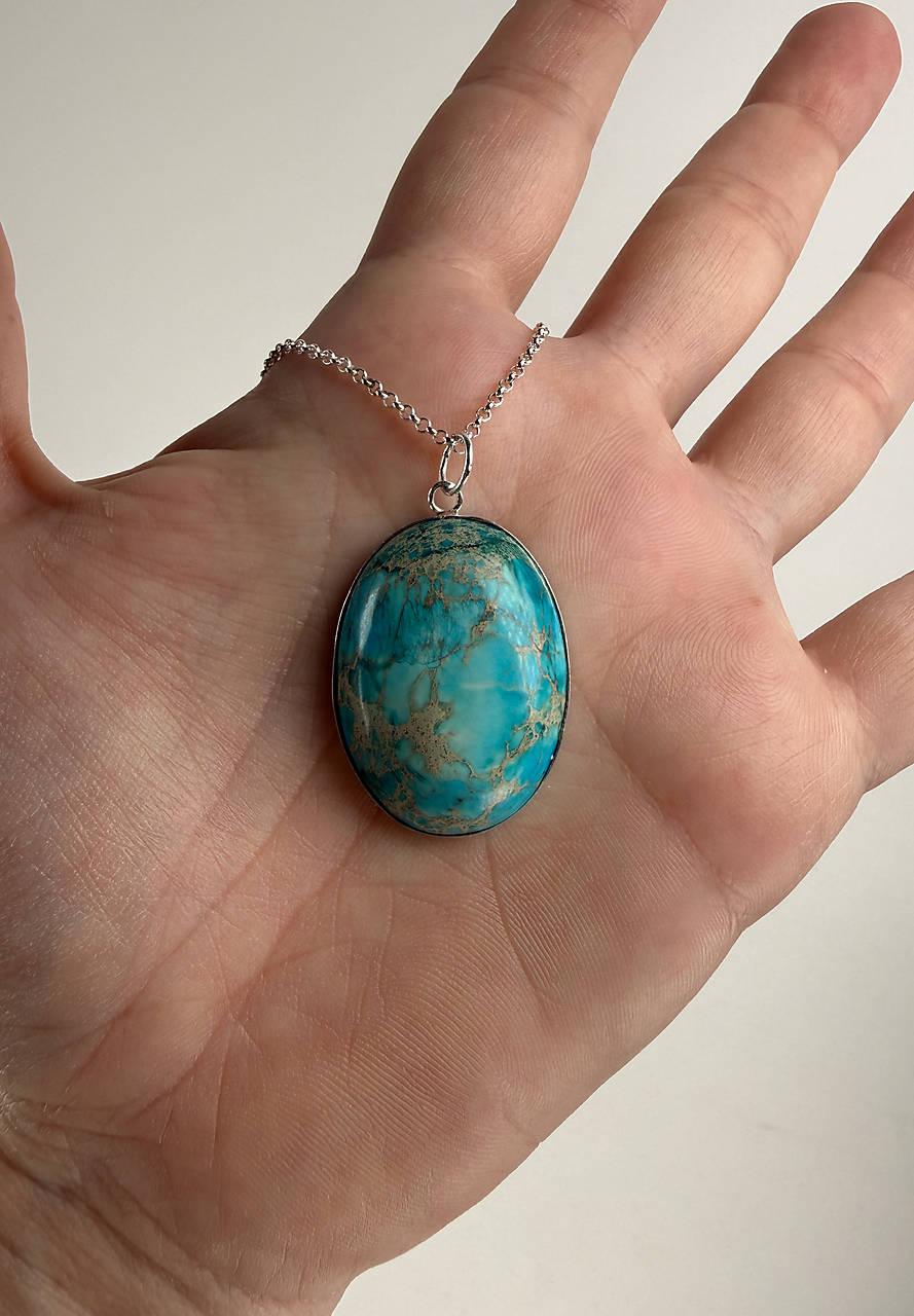 Strieborný 925/1000 prívesok s regalitom