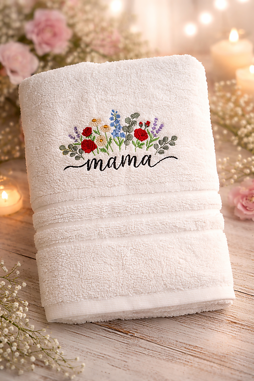 Úžitkový textil - Osuška s textom - mama - 18295812_