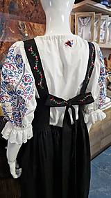 Šaty - Ľanové vyšívané dámske šaty Lúčna pieseň - 18296278_
