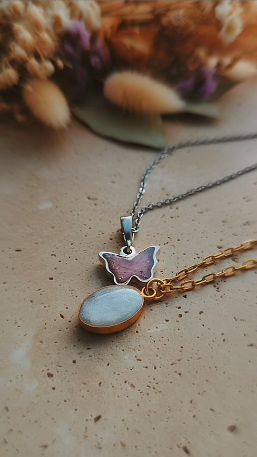 Pamätný prívesok s popolom - ručne vyrobený urnový šperk