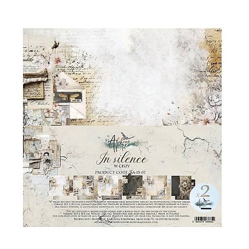 Papier - Scrapbook papiere 12x12 Art of Alchemy – In Silence – botanická vintage kolekcia - 18297460_