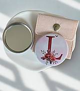 Iné doplnky - Sada pre učiteľku - magnetka + zrkadielko, personalizované (Motív 2 s iniciálom) - 18297359_