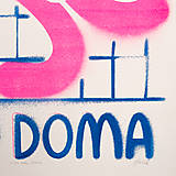 Grafika - Cica ako doma - risografika - 18297651_