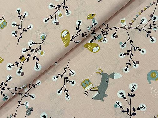 100% BAVLNA /ZVIERATKÁ V LESE