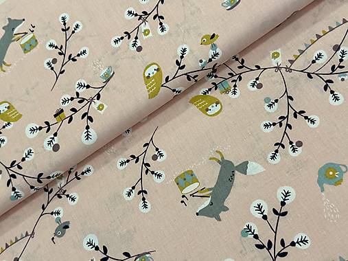 100% BAVLNA /ZVIERATKÁ V LESE