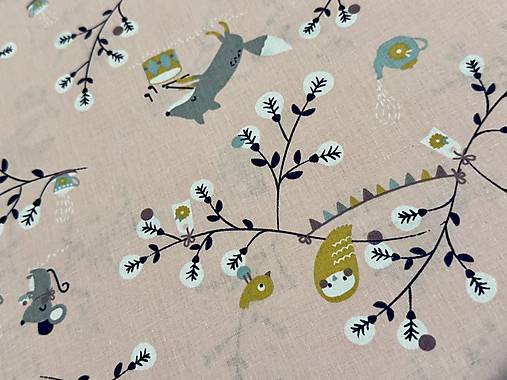 100% BAVLNA /ZVIERATKÁ V LESE