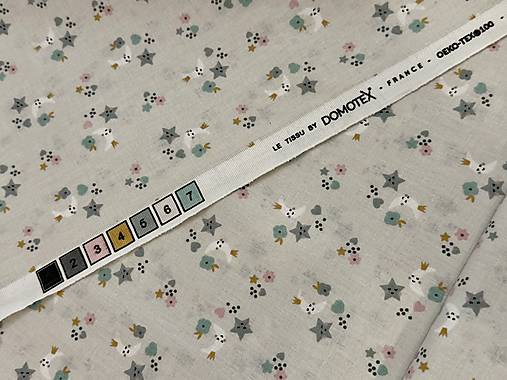 100% BAVLNA / MESIAČIK/ HVIEZDIČKY