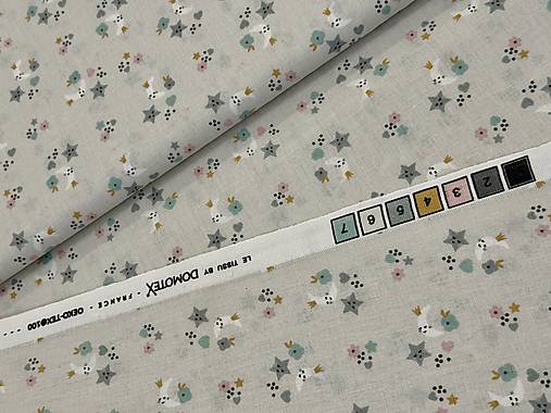 100% BAVLNA / MESIAČIK/ HVIEZDIČKY