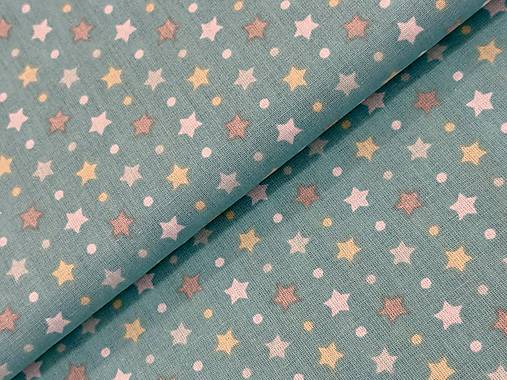 100% BAVLNA / HVIEZDIČKY NA MINT