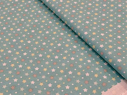 100% BAVLNA / HVIEZDIČKY NA MINT