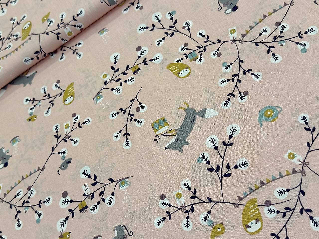 100% BAVLNA /ZVIERATKÁ V LESE