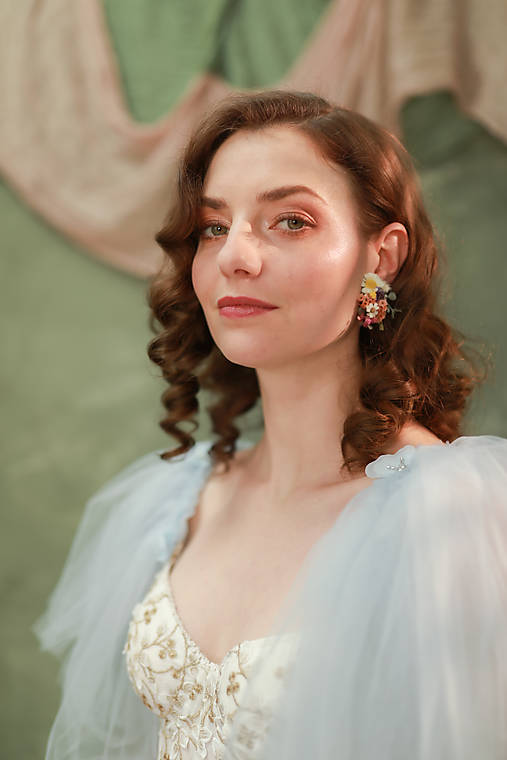 Kvetinové náušnice "prvý jarný pozdrav"